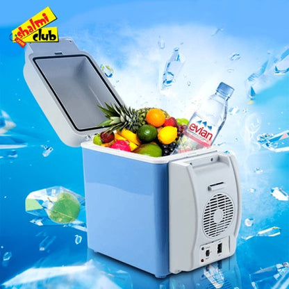7.5 Liter Capacity Car Mini Refrigerator 12V Lightweight Car Refrigerator Ice Box Semiconductor Insulated Cooler Car Fridge