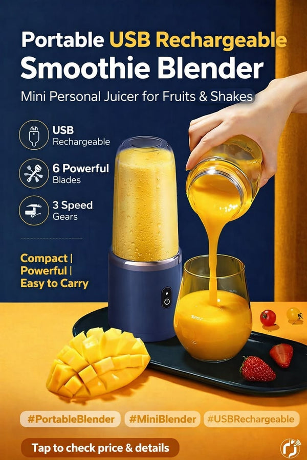 Portable Juicer Mixer USB Charge Fresh Fruit Juice Personal Blender Smoothie