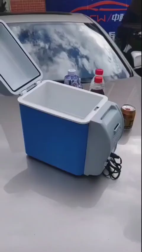 7.5 Liter Capacity Car Mini Refrigerator 12V Lightweight Car Refrigerator Ice Box Semiconductor Insulated Cooler Car Fridge